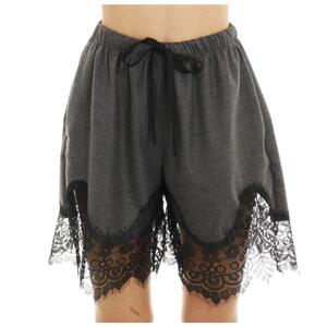 SHORTS CON PIZZO GRIGIO